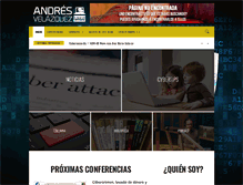 Tablet Screenshot of andresvelazquez.com